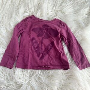 Gap Toddler Girls Purple Home Grown Flower Long Sleeve Shirt Size 4T